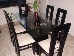 Comodidad y confort en nuestros sofás cama, práctico a la par que funcional. Juego De Comedor De Vidrio Y Madera 6 Sillas Posot Class