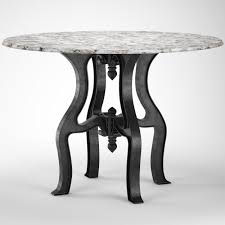 Black coffee faux marble top. Home Decoration Round Marble Dining Room Table