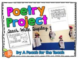 Help Your Students Develop A Love For Poetry With This Fun Poetry Project And Poet Craft First Teach The Different Types Of Poetry Projects Fun Poetry Poetry