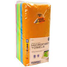 Microfiber car towels are soft, fine and gentle fabrics that effectively dry freshly washed cars without sacrificing car scrapes and tiny damages. Proelite Grab N Clean Microfiber Towels 50 Pack