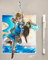 Drawing an anime or a manga face is probably the thing most of us like to do first so why not start when you know how to draw an anime face, you are already halfway there as the face is one of the. Breath Of The Wild Link Pencil Drawing Zelda
