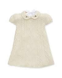 It's the perfect outfit during those colder winter months. Ralph Lauren Girls Cable Knit Sweater Dress Baby In Natural Modesens