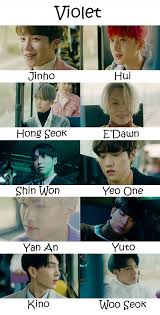 Pentagon Violet Who S Who Pentagon Pentagon Members Pentagon Group