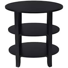 Here at staples we have 708 affordable accent coffee tables with prices. Oval End Table 3 Tier Accent Coffee Table Display Shelf With Wooden Legs Black Buy Online In Angola At Angola Desertcart Com Productid 54375184