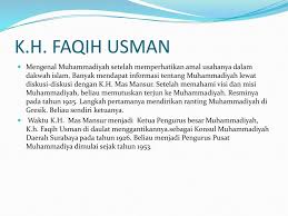 K H Faqih Usman Kelompok 6 Anggota 1 Amaral Safiar I 4 Ppt Download