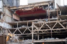 The former trump plaza casino is imploded on wednesday, feb. Trump S Crumbling Legacy In Atlantic City Is Being Demolished