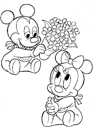 Minnie mouse is an animated character created by the walt disney company. Disney Babies Minnie Mouse Coloring Pages Mickey Mouse Drawings Mickey Mouse Coloring Pages