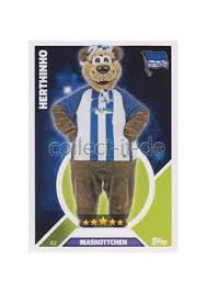 Berlins berühmtester brasilianer kommt aus westend mal kurz in die personalakte von herthinho geguckt, dem maskottchen von hertha bsc. Match Attax 16 17 2017 A2 Maskottchen Herthinho Hertha Bsc Ebay