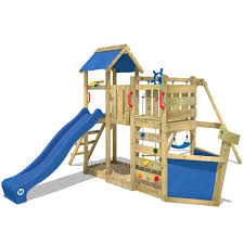 Welches kind träumt nicht davon? Spielturm Wickey Oceanflyer Garten Kinder Kletterturm Stelzenhaus Outdoor Garten Klettergerust Von Real Ansehen