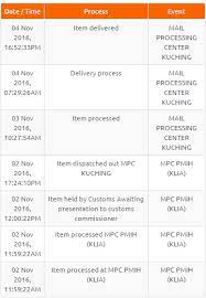 Check spelling or type a new query. Item Dispatched Out Pusat Mel Nasional 2018 05 24 14 08 Mississauga On International Item Released From Customs For Processing By Canada Post 2018 05 22 20 15 Mississauga On Item Has Been Presented To Canada Border