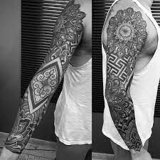 Top 47 Geometric Sleeve Tattoo Ideas 2021 Inspiration Guide Geometric Sleeve Tattoo Geometric Tattoo Sleeve Geometric Tattoo Sleeve Designs