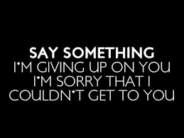 And i will stumble and fall. A Great Big World Christina Aguilera Say Something Lyrics Youtube