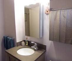 Bathroom medicine cabinets have a variety of different door styles. 2 Medicine Cabinets Streamline A Small Bathroom Before After Annie Elliott Design