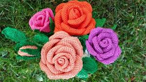Segnaposto uncinetto matrimonio schemi : Rose Uncinetto Con Gambo Aperte Schemi E Tutorial Manifantasia