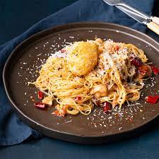 Spicy Pantry Pasta With Crispy Egg Marion S Kitchen Asian Recipes How To Cook Pasta Kitchen Recipes