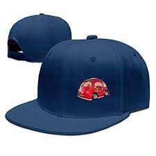 Vw Beetle Flat Cap Unisex Adjustable Vintage Snapbacks Visor Navy Baseball Snapback Adjustable Hat Snapback Hats