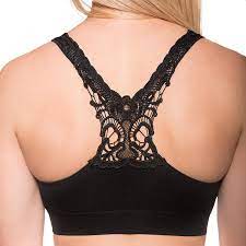 Comfortfinds Seamless Butterfly Back Bra Pullover Wirefree Comfort Bra 2 Pack Black At Amazon Women S Clothing Store