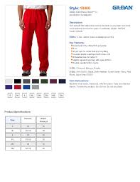 Gildan 18400 Heavy Blend Open Bottom Sweatpants