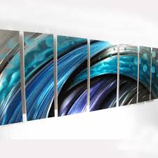 Modern contemporary metal wall decor. Typhoon Large Modern Abstract Metal Wall Art Sculpture Blue Dv8 Studio