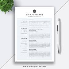 Modern resume templates, free download, editable examples word, guide how to write you can freely format text and change the font. Clean And Simple Resume Template For Word 2 Pages Modern Cv Template Word Resume Cover Letter References Instant Download Mac Pc Lisa Allcupation Optimized Resume Templates For Higher Employability