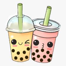 Boba tea vector bubble milk tea icon logo character cartoon symbol. Aesthetic Cartoon Boba Tea