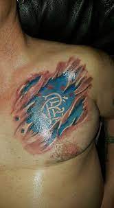 A celtic fan battling terminal brain cancer got a rangers tattoo as part. Rangers Tattoo