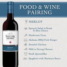 Sutter Home Food Wine Paring For Merlot Just Because We Are The Chardonnay Run Does Not Mean We Only Wein Und Kase Party Essen Und Wein Cabernet Sauvignon