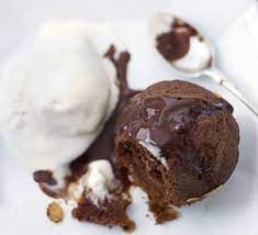 Chocolate Almond Puds With Boozy Hot Chocolate Sauce Recipe Chocolate Sauce Recipes Boozy Hot Chocolate Bbc Good Food Recipes