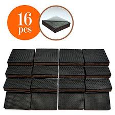 Non Slip 16 Square Furniture Pads Premium Rubber Felt Furniture Feet 2 Best Hardwood Floor Protectors And Fi Furniture Pads Furniture Feet Floor Protectors