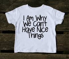 I Am The Reason We Cant Have Nice Things Toddler Shirt Funny Boy Girl Kids Clothing