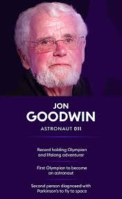 Jon Goodwin is an astronaut, and has Parkinson's