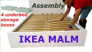 Removable access in platform in front and behind wheel wells. Ikea Brimnes Bed Frame With Storage Standard Double Assembly Instructions Youtube