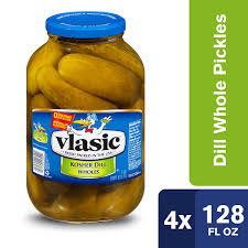 Vlasic Kosher Dill Whole Pickles Keto Friendly 4 128 Fl Oz Jars Walmart Com