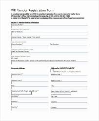 Attach authorization letter from director if authorized person is not director. Vendor Application Form Template Best Of 9 Sample Vendor Registration Forms Registration Form Sample Word 2007 Templates