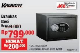  keamanan ganda menggunakan kunci dan penguncian digital. Hemat Rp 200 000 Brangkas Besi Krisbow Dari Ace Hardware Januari 2019 City Plaza Jatinegara