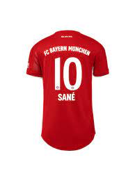 Compre camisas originais abaixo do preço: Leroy Sane Jersey 10 Shirt In Official Fc Bayern Munich Store