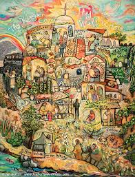 The Spiritual And Corporal Works Of Mercy Art Print Whimsical Illustration Of God S Work Works Of Mercy Corporal Works Of Mercy Catholic Art