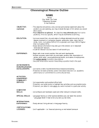 Sample basic resume outline template. Resume Outline Resume Outline Resume Resume Examples