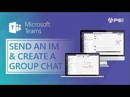 Microsoft Teams Pei How To Send A Chat Or Start A Group Chat Youtube Computer Basics Future Jobs Microsoft