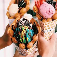 Vanilla, chocolate, strawberry, matcha green tea, superman, eskimo kiss, banana pudding, pistachio almond, mango sorbet, thai tea and jasmine milk tea, and ask our server for the special flavor of the month). Bubble Egg S Ice Cream Filled Waffles Will Land In Two New Locations This Year Eater Houston