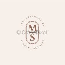 Your logo is an essential part of your company. Initial Ms Beauty Monogram And Elegant Logo Design Stock Vector Crushpixel