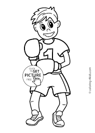 In coloringcrew.com find hundreds of coloring pages of boxing and online coloring pages for free. Boxing Sport Coloring Page For Kids Printable Free Coloing 4kids Com