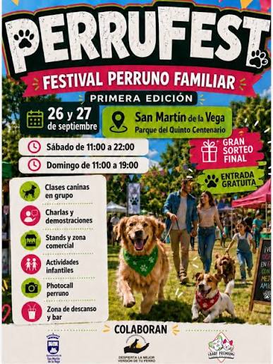 San Martín de la Vega celebra la primera edición del evento familiar “Perrufest”