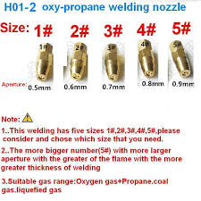 Us 7 1 5pcs Lot H01 2 Oxygen Propane Welding Nozzle Welding Tip Sizes Of 1 2 3 4 5 For H01 2 Welding Torch In Welding Nozzles From Tools On