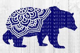 Download Bear Mandala Svg Dxf Eps Png Jpg Pdf By Wispy Willow Designs Thehungryjpeg Com