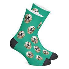 Upload it, choose your color and you're done. Custom Puppy Socks Personalized Pet Socks Dog Face With Pattern Bff Wear