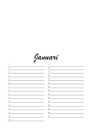 Verjaardagskalender Template Eco Printing Templates Calender