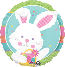 Happy Hop Easter Bunny Rabbit Foil Balloon Foil Balloons Cute Easter Bunny Easter Bunny Rabbit