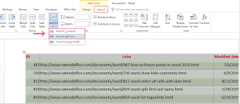 How To Paste Excel Table To Word And Make Table Content Fit To Page