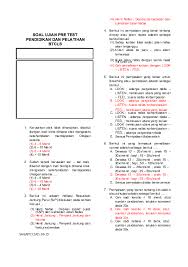 Contoh Soal Pre Test Dan Post Test Pelatihan Contoh Soal Terbaru